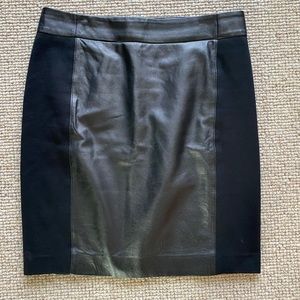 LOFT Genuine Leather Skirt